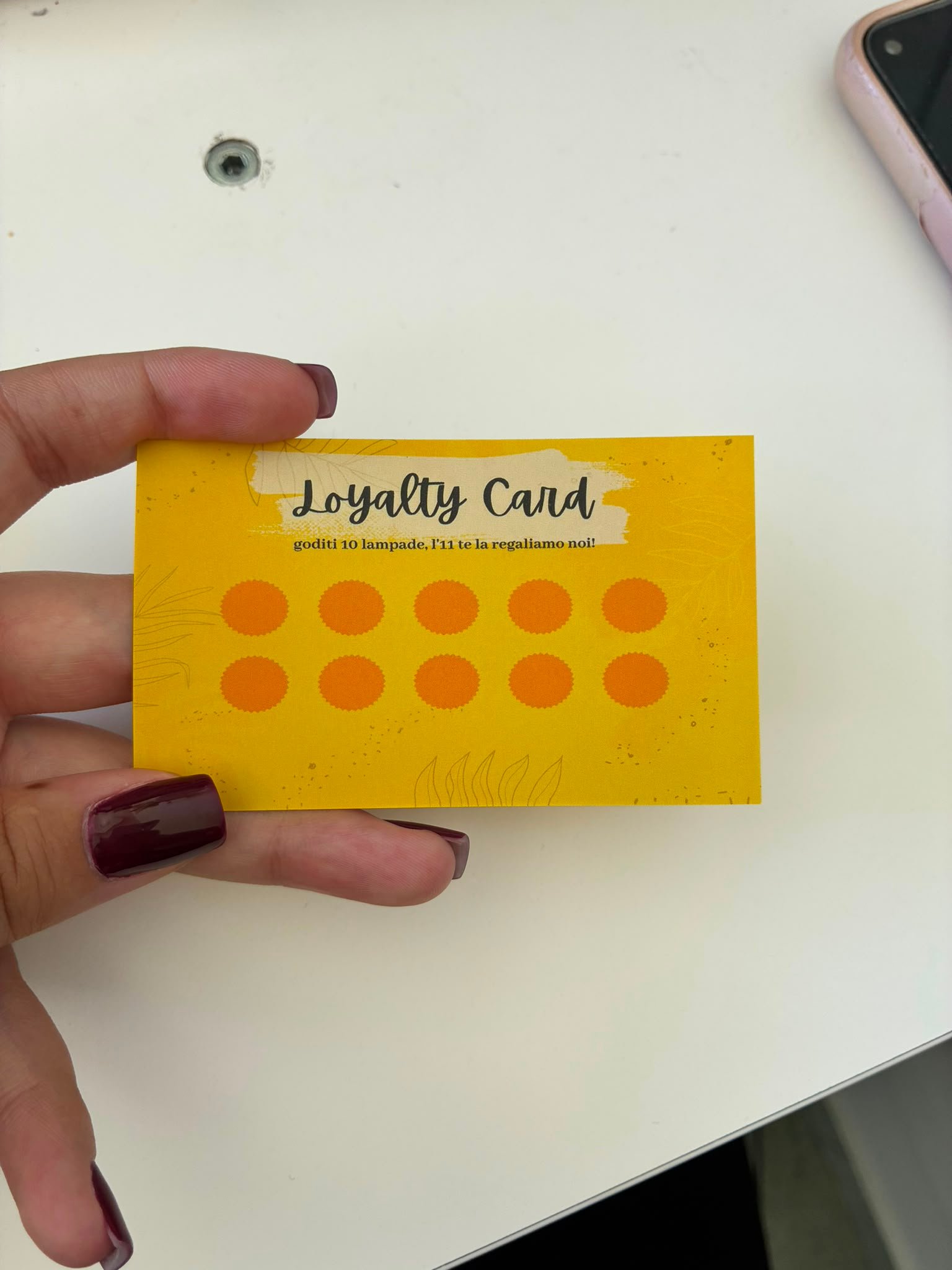 La Loyalty Card di Sun Island: dopo 10 lampade, l'undicesima è in regalo